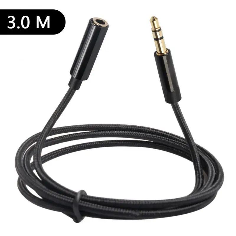 3.5mm AUX Cable 0.5m/1m/1.8m/ /5m Audio Extension Cable Jack Male to Female Headphone Cable for Car Earphone Speaker