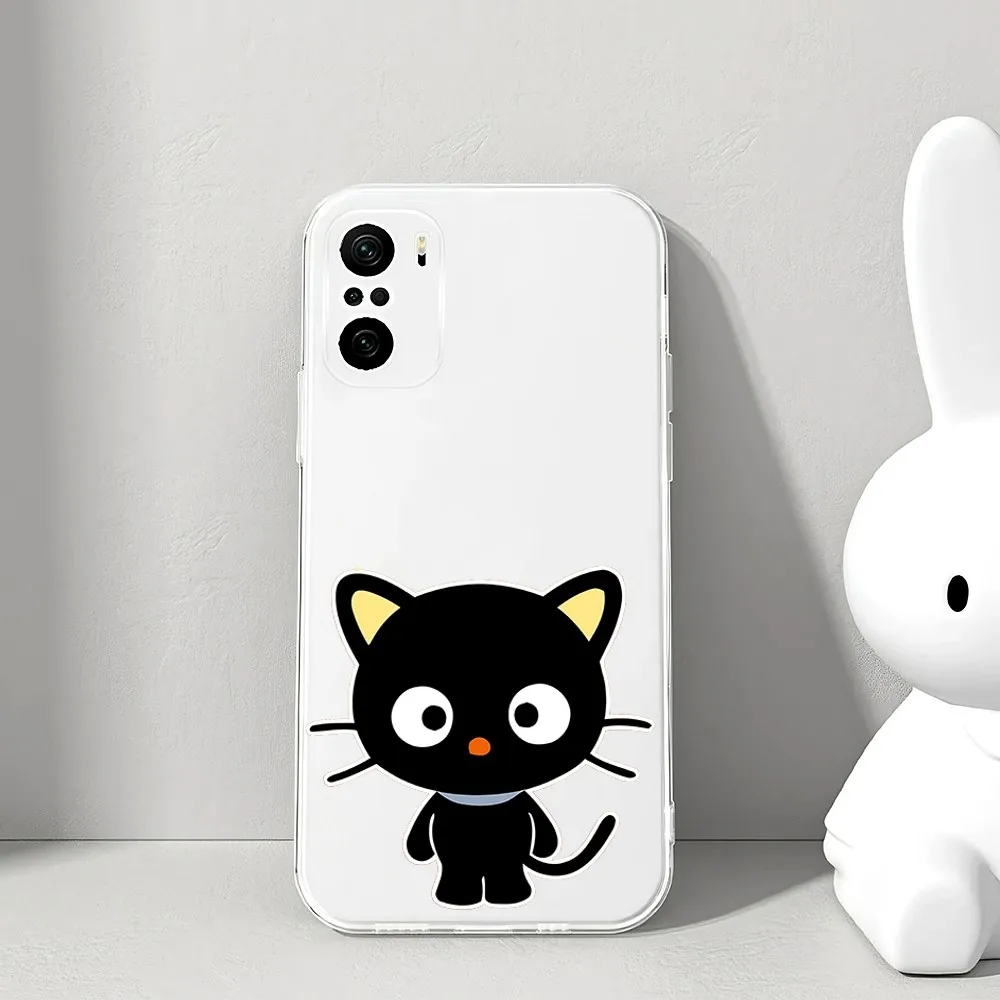 S-Sanrio C-Chococat Phone Case For Xiaomi 11 Redmi Note 11 5G 8T 9A 9 10T Note8Pro Note9 12SUltra Transparent Case