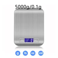 5kg Household Kitchen  Diet Scales Measuring Tool Slim LCD Digital Electronic Weighing Scale Scale Electronic Food Scales New