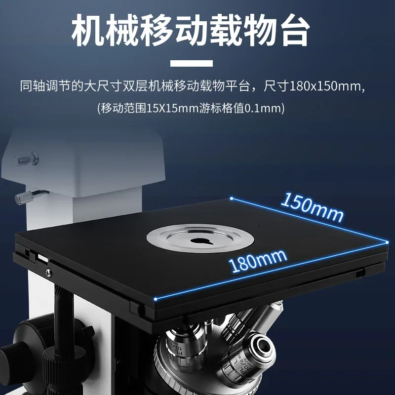 Three-eye Inverted Metallographic Research For Metallographic Structure Analysis Metallographic Microscope Of Various Materials