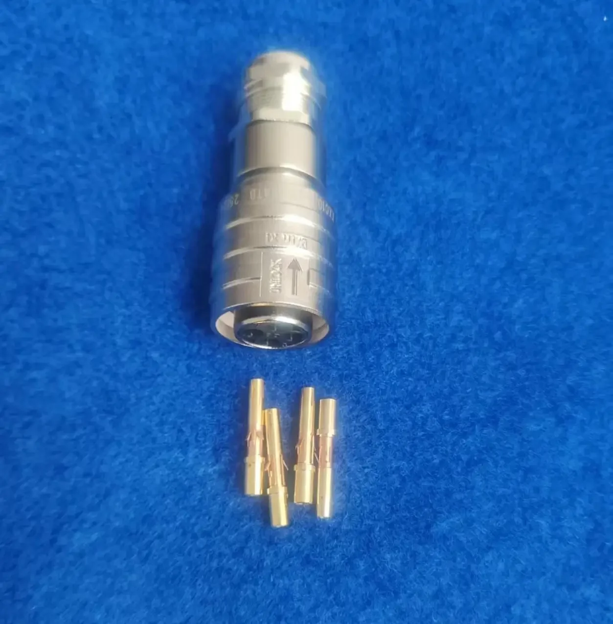 Male Female Connectors Plug for HK-J Series Power Charger One Set (Three Connectors with Pins Aluminum Housing Copper Contacts)
