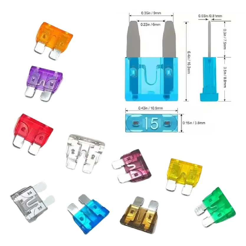 

Medium Small Mixed Motorcycle Circuit Fuse 180Pcs 300Pcs with Box