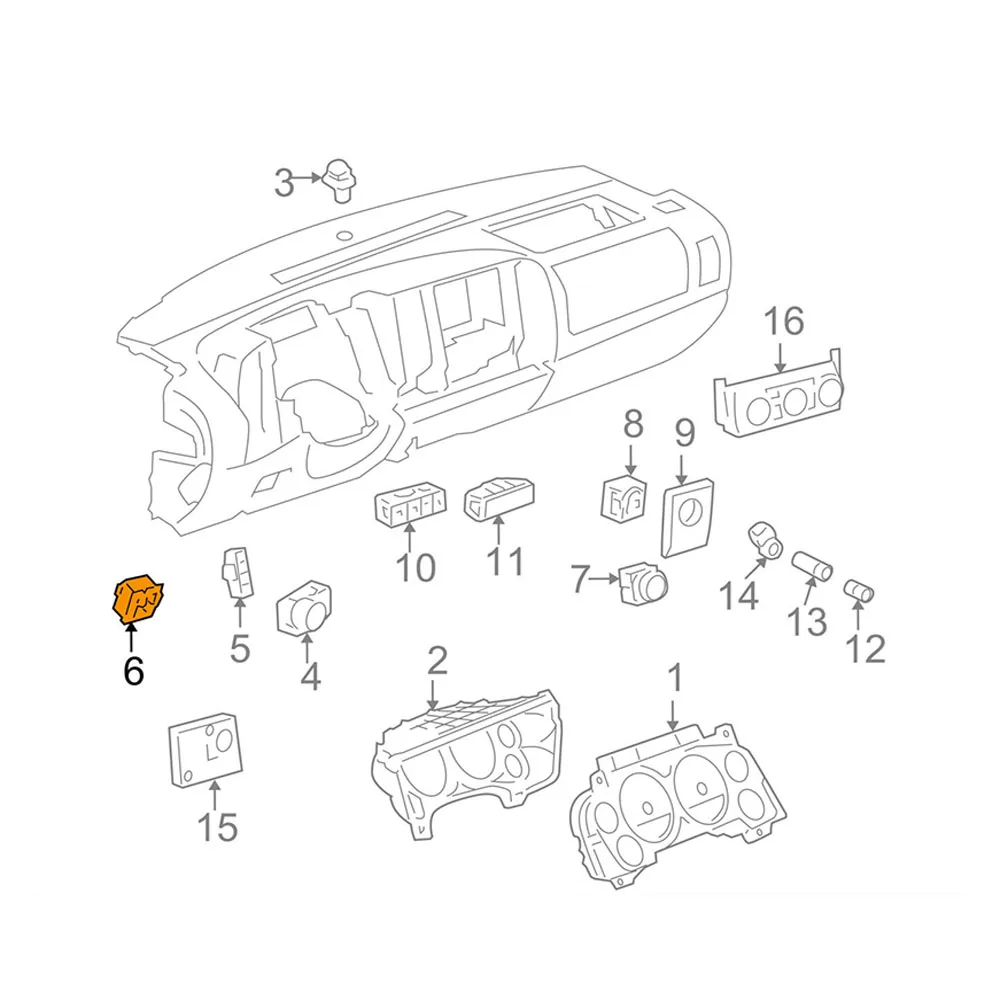 15926102 15823719 Trailer Brake Control Switch Assembly Replacement for Avalanche Tahoe Silverado Suburban Sierra Escalade