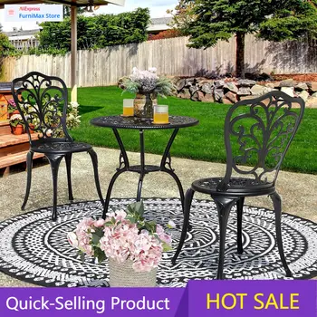Black Butterfly Bistro Patio Set 1