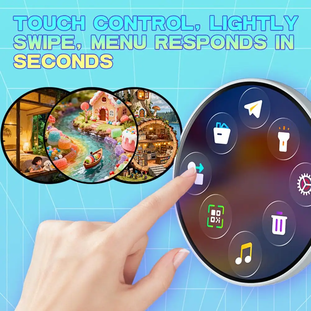 Smart Digital Display Video Badge Dynamic Electronic Display Brooch Pin Rechargeable Collectible Gifts For Anime Lovers
