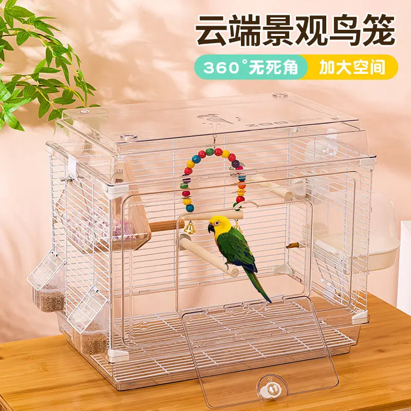 

Акриловая клетка для птиц, клетка для птиц, большая вилла, клетка для птиц, просмотр