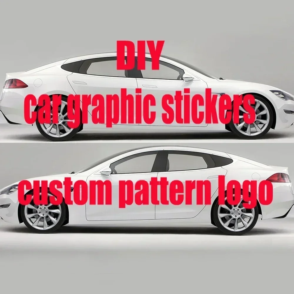 

Car sticker custom pattern logo side car wrapping vehicle side graphic contact seller custom car size pattern DIY car-decal