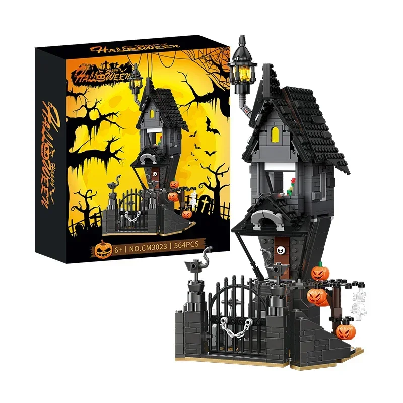 

Halloween Haunted House Building Block Set Bricks Nightmare Before Christmas Jack's House Terror Assembles Kid Toy BirthdayGifts