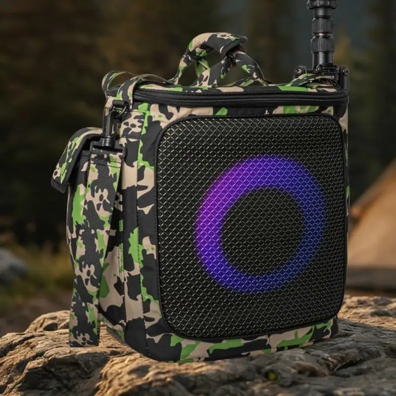 Lightweight Travel Cover For Encore 2 Outdoor Speaker Case Featuring Water Resistant Fabric Mesh Window for Clear Sound 83CF