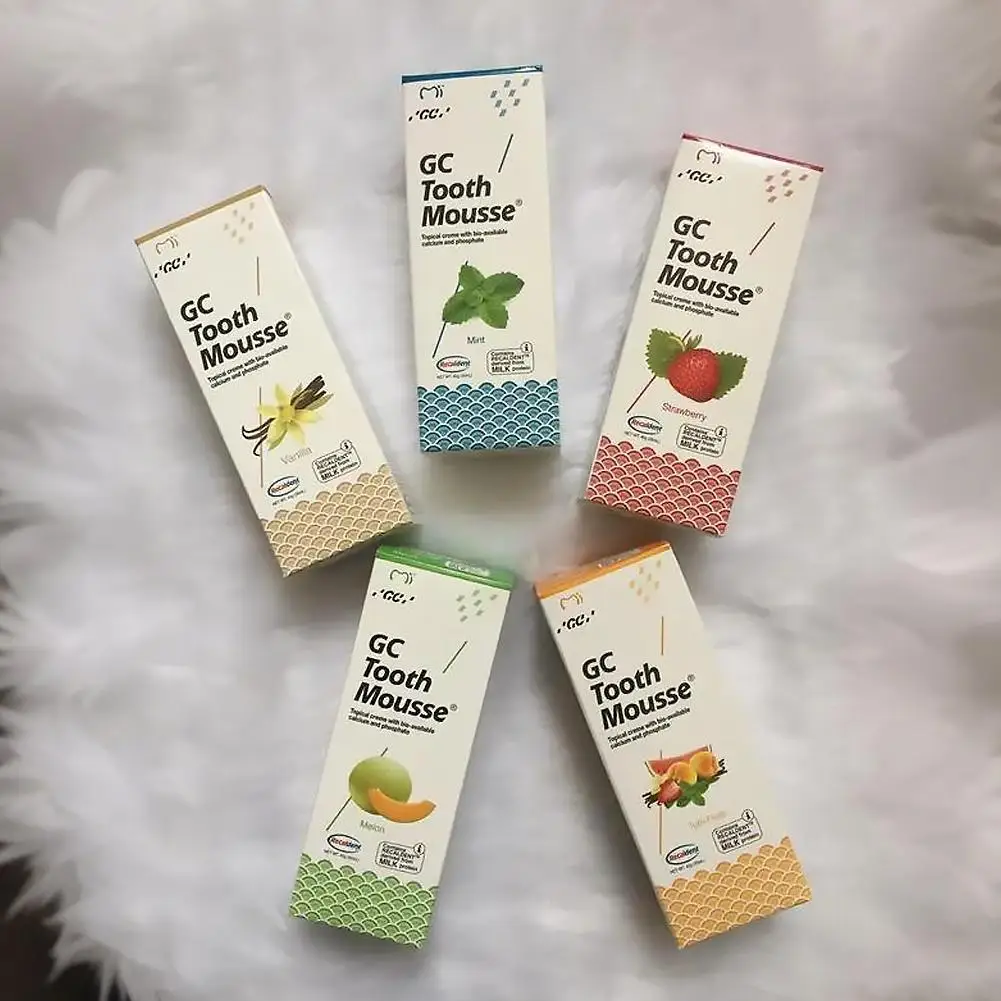 Original GC Tooth Mousse Kinder-Fluorid-Zahnpasta Erwachsenen-Mundpflege Karies-Schutz Anti-Karies Fruchtgeschmack – Detail 12