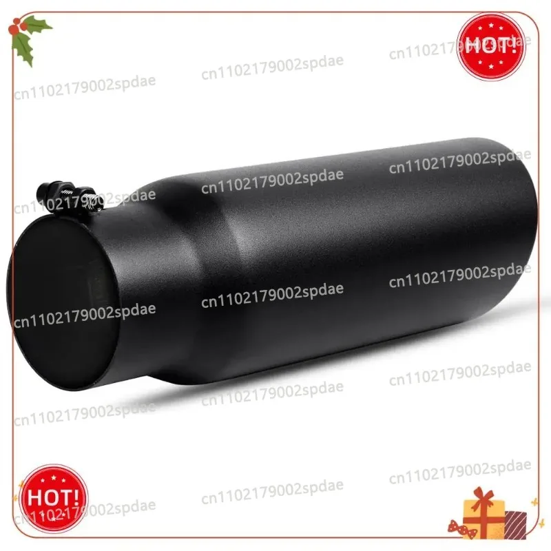 Durable-3 Inch Black Exhaust Tip, 3 Inch Inside Diameter Exhaust Tailpipe Tip For Truck, 3 X 4 X 12 Inch Bolt/Clamp On Design