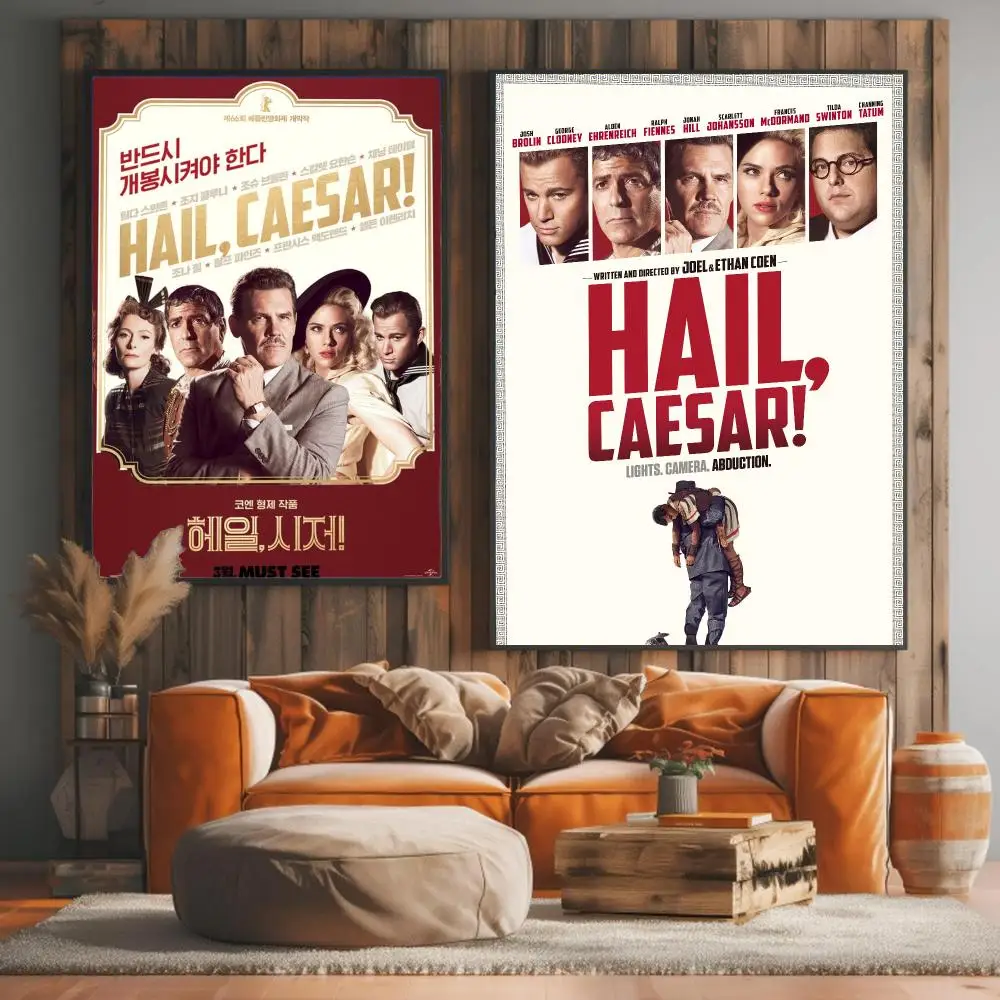 classic movie H-Hail Caesar-R Painting Calligraphy Elegant Botanical Decor for Living Room Modern Interior Design