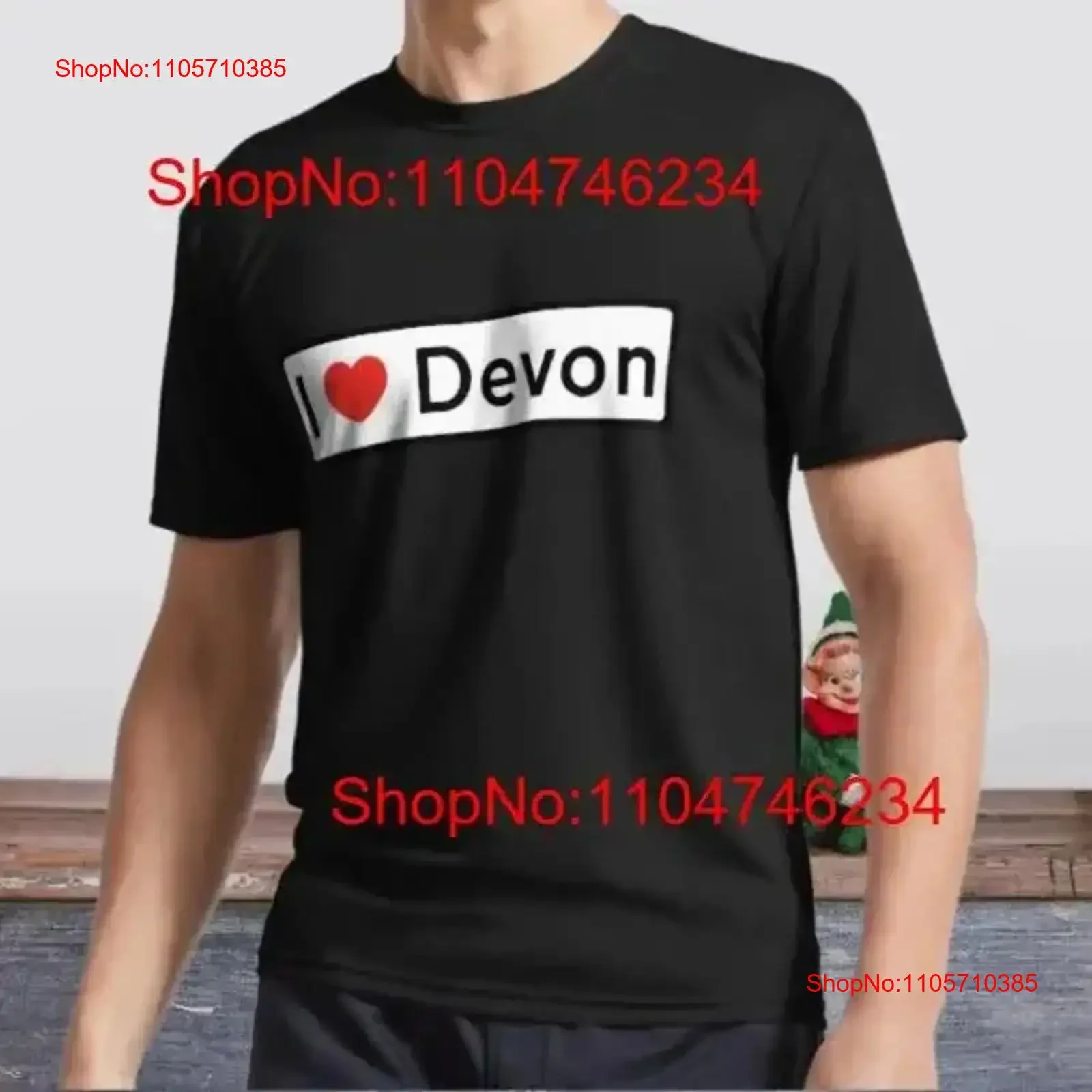 New T Shirt I Love Devon Active Logo Funny Size S to 5XL vintage Washed Top For Everyday Wear Comfortable Soft streetwear