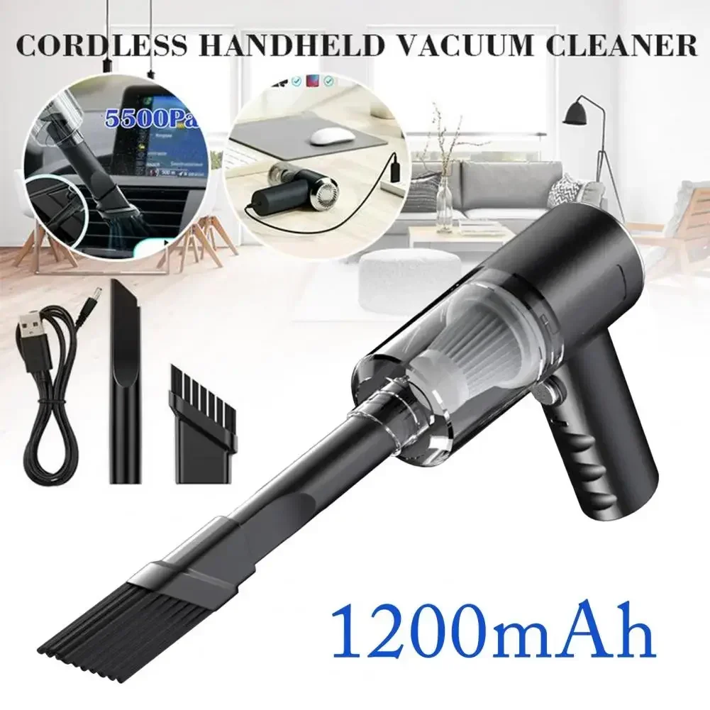 Wireless Vacuum Cleaner Dual Use for Home and Car 120W High Power Powerful Vacuum Cleaner Mini Cleaning Machine Home Appliances