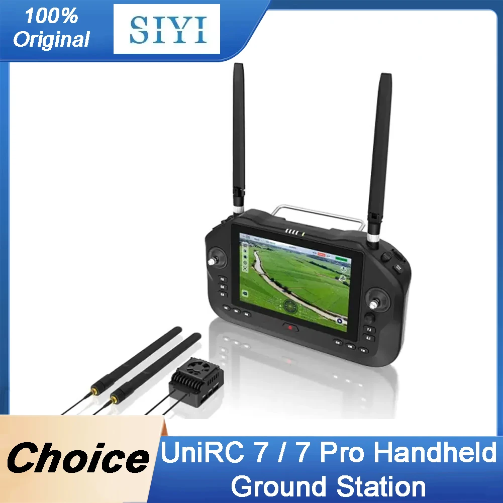 SIYI UniRC 7/7 Pro Dual Frequency Handheld Ground Station 7Inch 1080P 40KM Range Smart Controller for UAV UGV USV Robotics