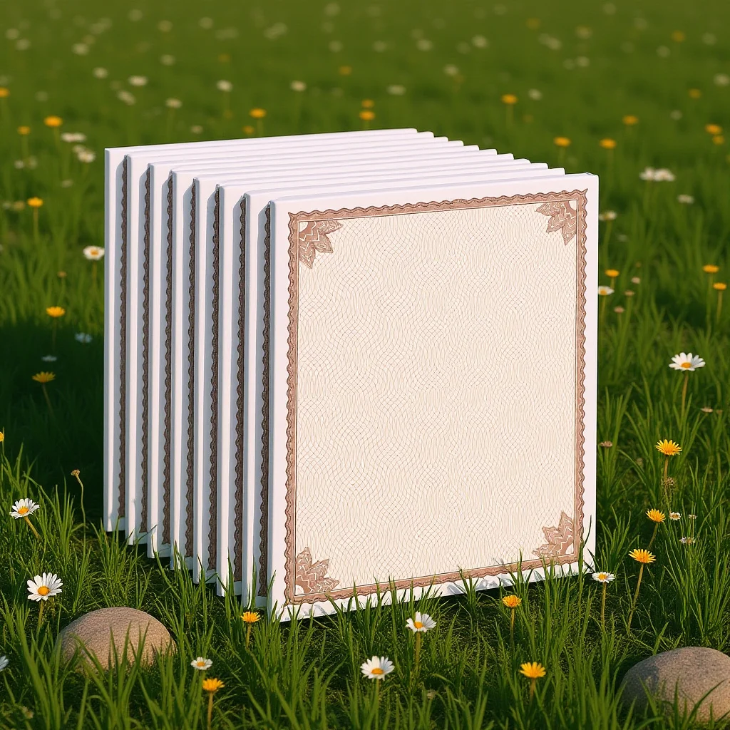 

10pcs Blank Certificate Paper A4 Printable Honors Diploma Award School Supply Graduation Inner Page Rounded Corner