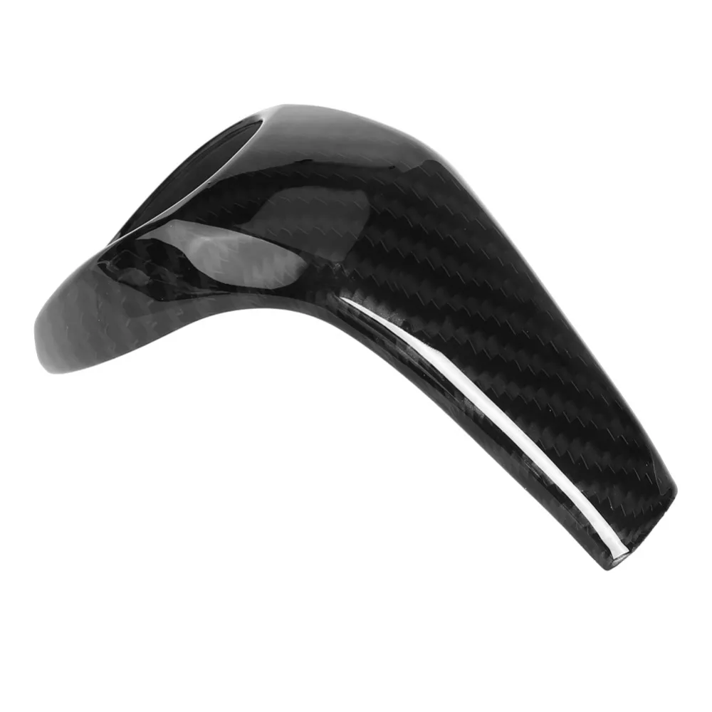 ABS Construction Gear Shift Knob Cover Carbon Fiber Texture Clip On Installation Gear Lever Knob Protector Surface Protection