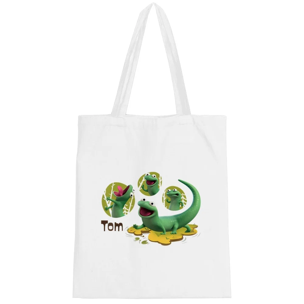 Lizard tote bag totebag shoulder  personnalisable bolsas de tela grocery woman