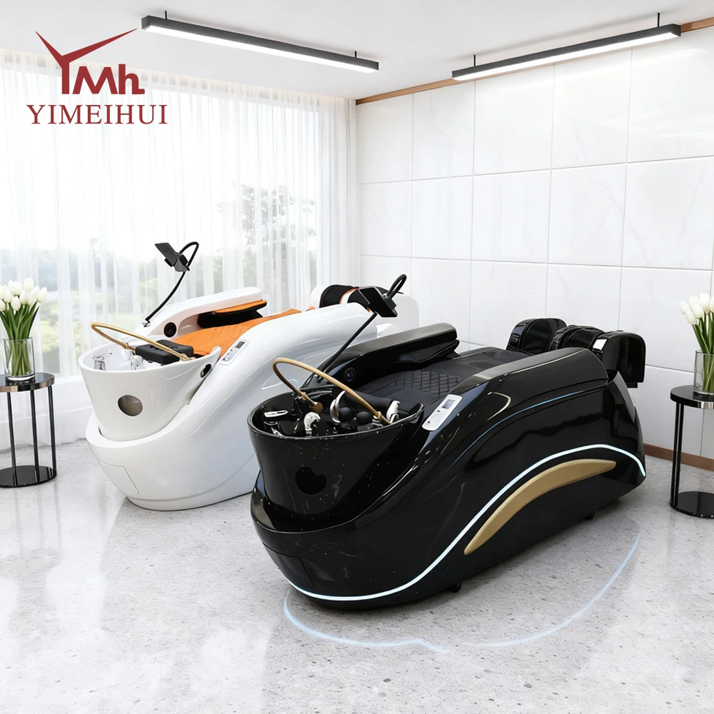 

Electric adjustable hair spa chair head washing station shampoo massage bed for salon spa equipment