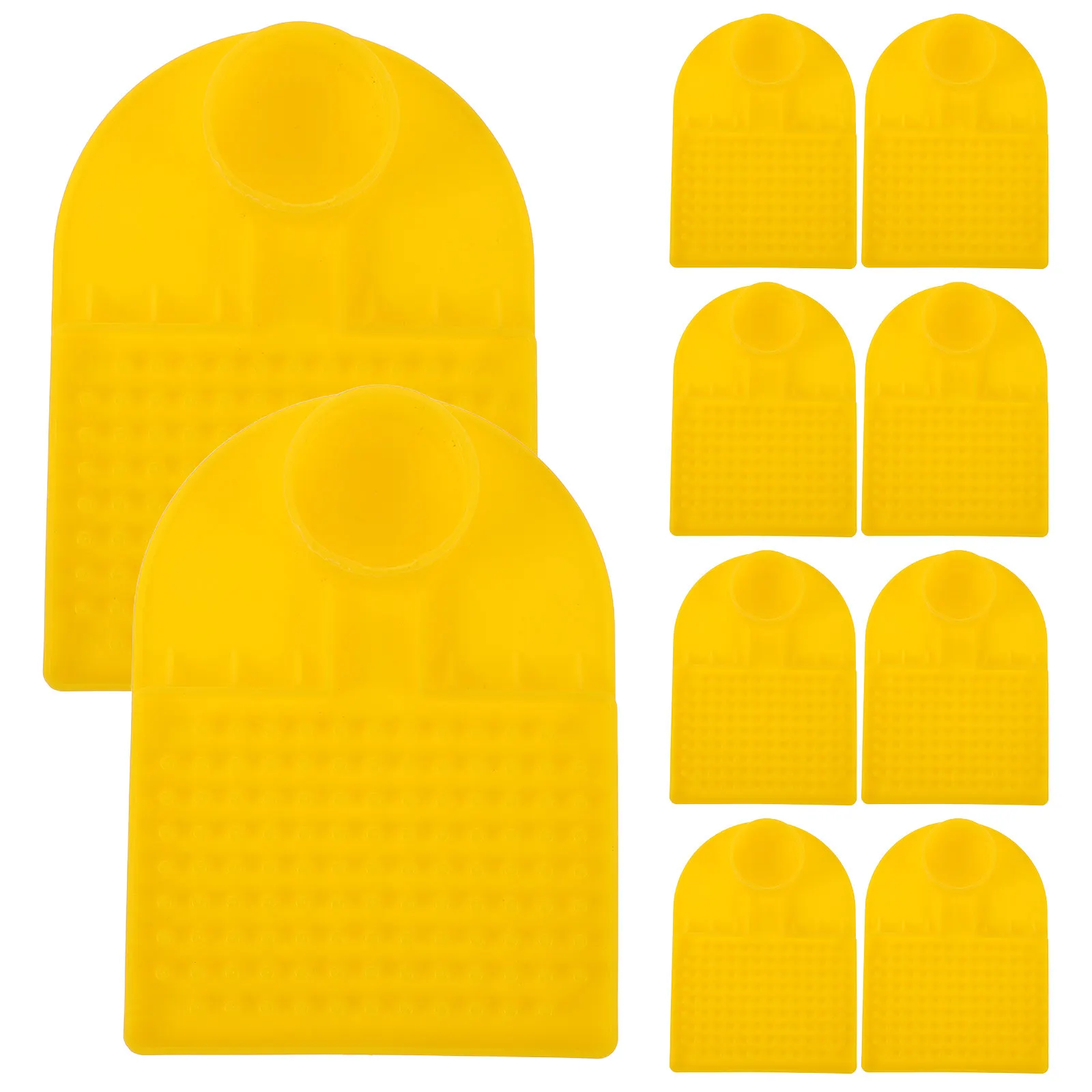12Pcs Bee Water Feeder Cup for Hive Top Feeding Antidrowning Point-Style Design Compatible with Mineral Water Bottles Sugar