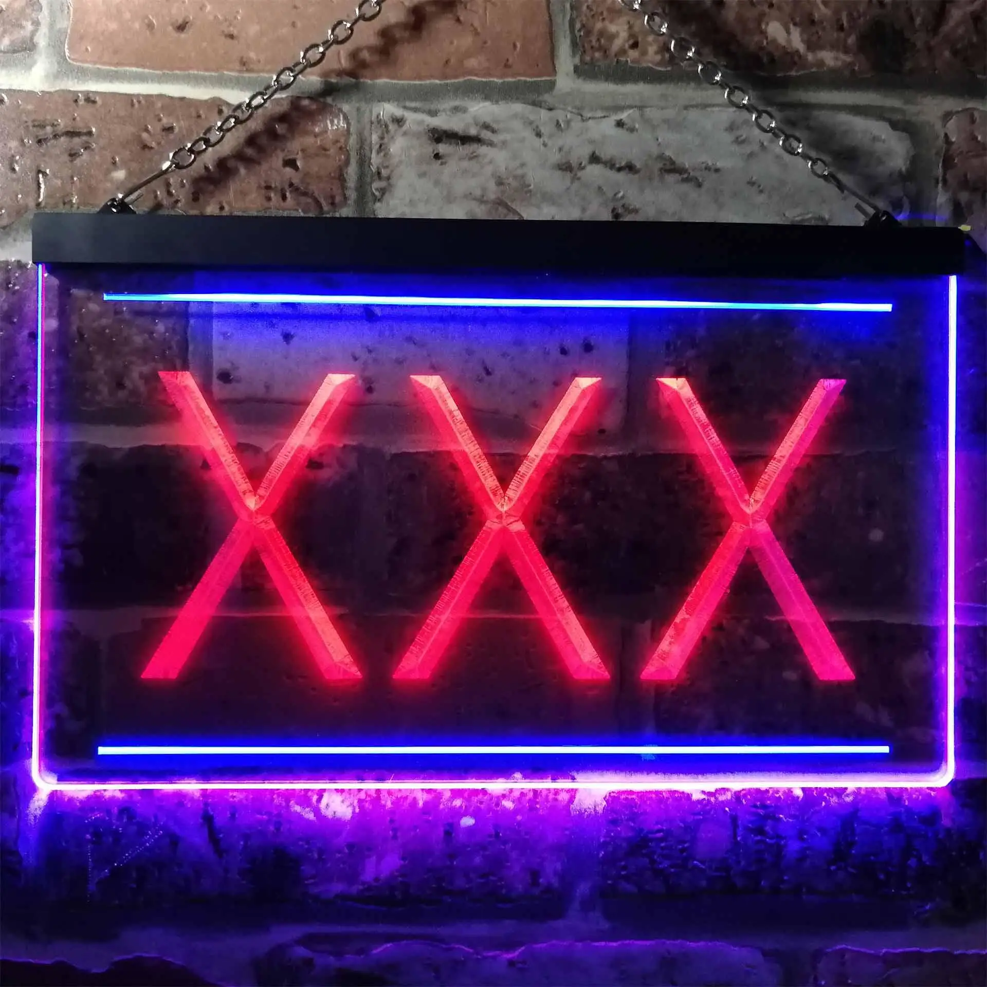 XXX Adult Rated Movie Illuminated Dual Color Led Neon Sign st6-i0791