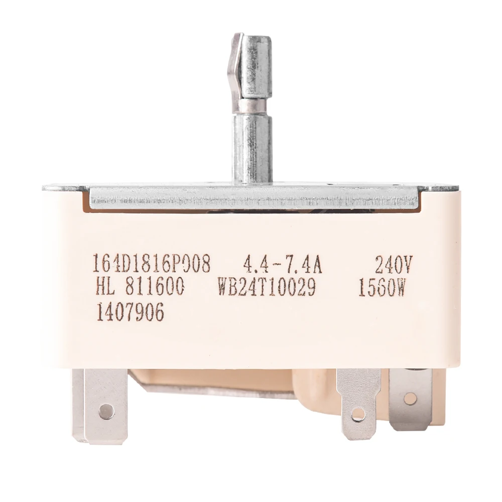 

WB24T10029 6 Inch Range Switch Surface Burner Infinite Switch Control Switch Replacement for GE Electric Ranges 769696, AP202407