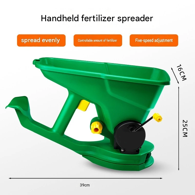 Handheld Spreader Manual Seeding Tool Garden Fertilizer Distributor For Grass Seed Grain Fertilizer Backyard Farm Lawn Sowing