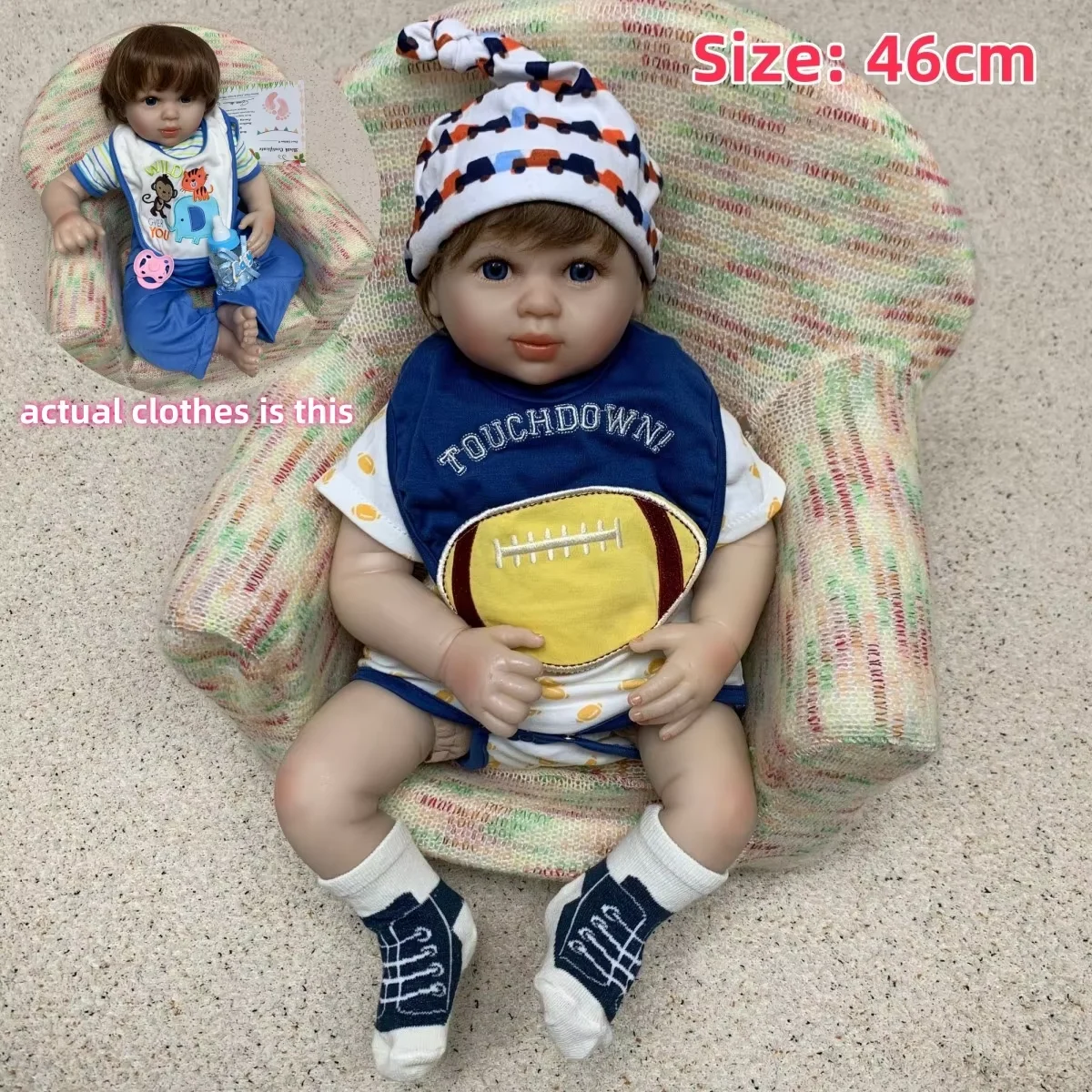AWW! 18-20inch Reborn Toddler Doll 20inch Newborn Baby Doll Lifelike Bebe Realistic Doll Toy Boneca Brinquedo view 2