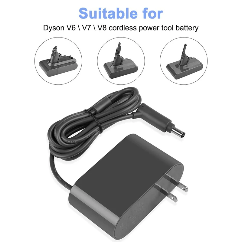 

26.1V Battery AC Adapter Replacement Battery Charger For Dyson V8 V7 V6 DC62 Vacuum Cleaner Adapter Charger for Dyson EU/US Plug