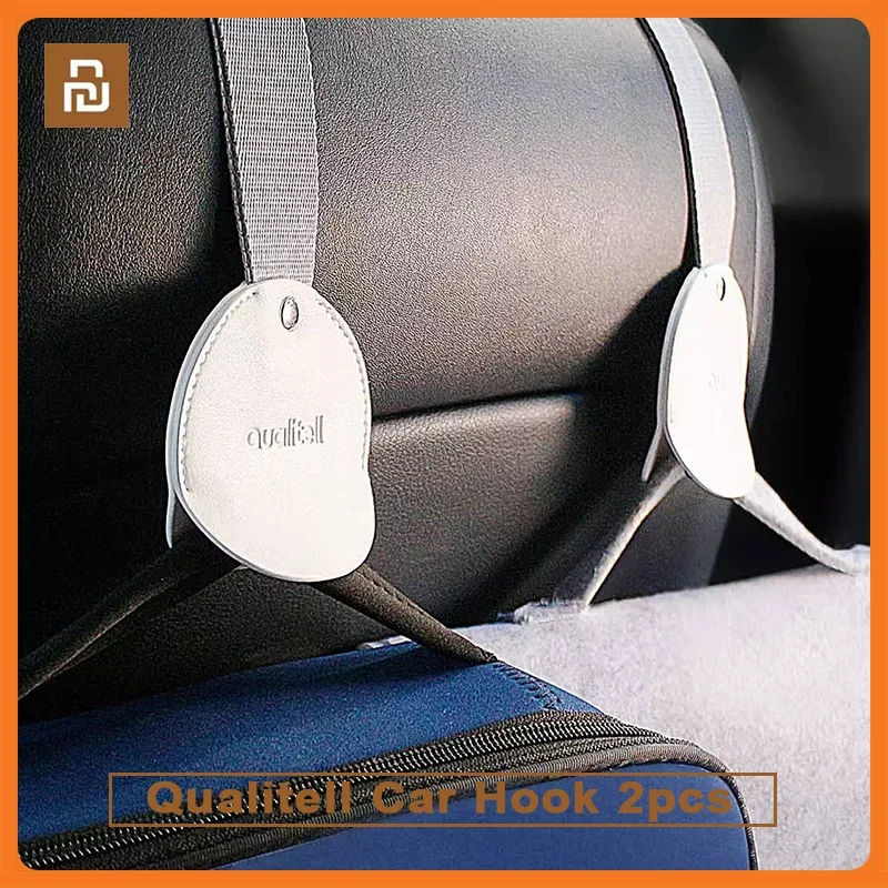 Xiaomi Qualitell 2-Piece Car Storage Hook Easy Installation Safety Design For Cars High Quality Bag Hanger