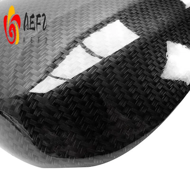 

AEF2-Carbon Fiber Side Rear View Mirror Cover Cap Decor Trim For Toyota Hilux Revo Vigo Fortuner Highlander RAV4 Innova