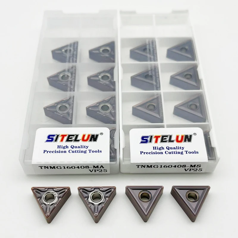

TNMG160404 TNMG160408 MA MS VP25 Carbide Inserts TNMG External Turning Tool CNC lathe tool For Stainless Steel