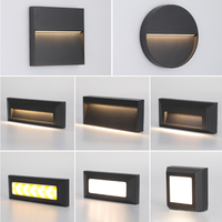 Outdoor LED Wall Lamps Surface Mount Porch Light Round Square Balcony Terrace Deck Lighting Street Yard Fence Gate Sconces IP65