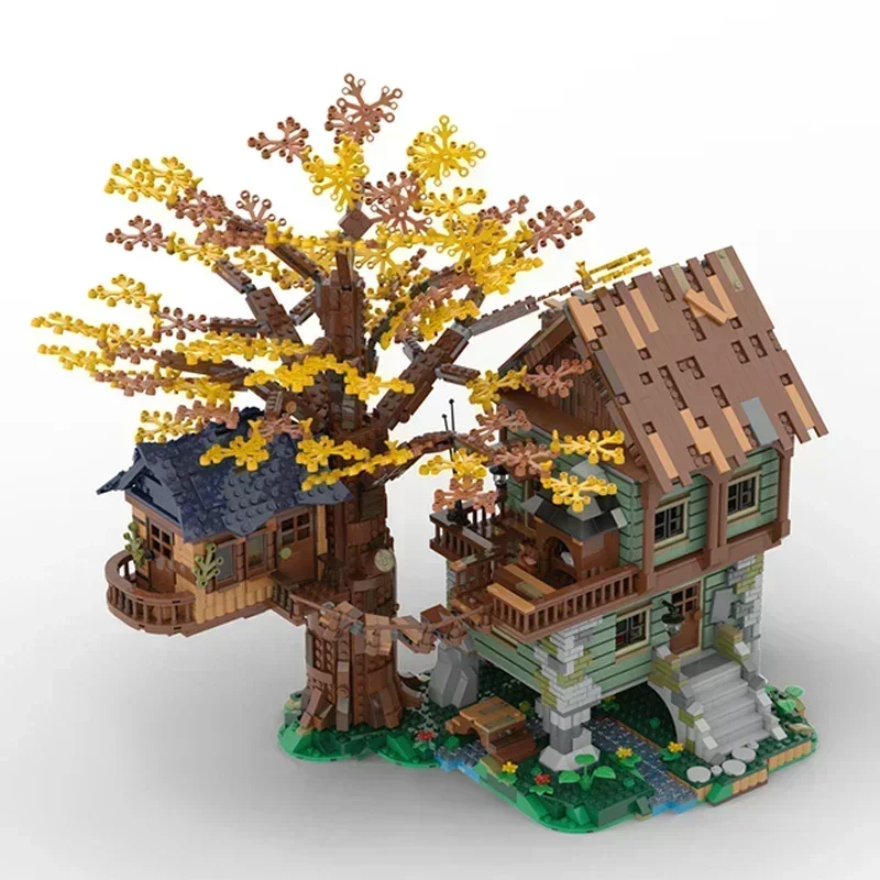 Street View รุ่น Moc อาคารอิฐ Lonely Fishing Cabin 21318 เทคโนโลยี Modular Blocks ของขวัญของเล่นคริสต์มาส DIY ชุดประกอบ