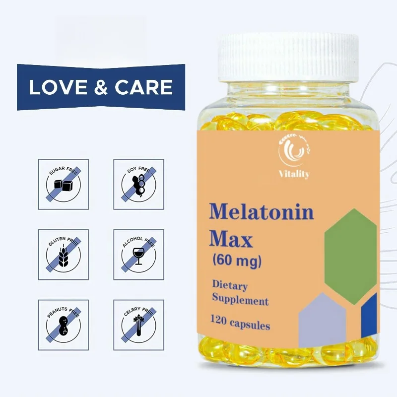 Vitality Melatonin Capsules - Relieve Insomnia, Help Improve Sleep Quality, Reduce Waking Time, Help Deep Sleep