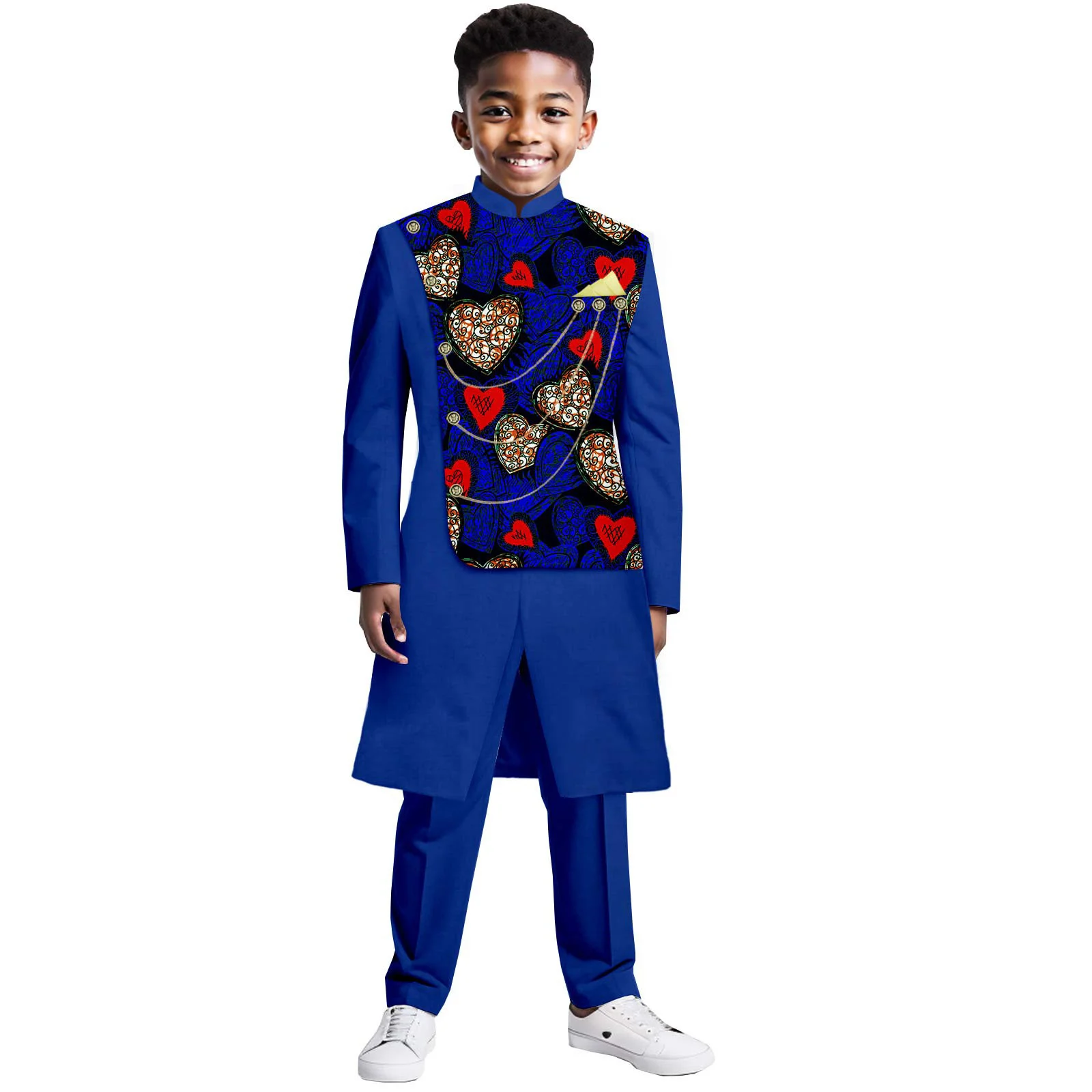 Boys Suit 2 pcs Jacket Pants Splicing Formal Tuxedo Child Blazer Party Dress Wedding Set conjuntos de blazer Birthday Party