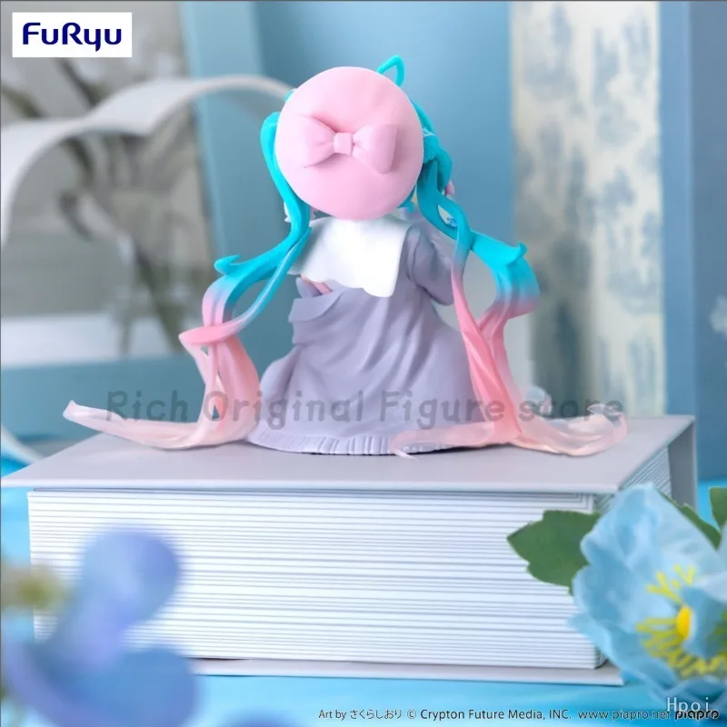 

【In Stock】Original FuRyu Noodle Stopper Hatsune Miku Sailor Suit for Love Grey Anime Figure Model Toy