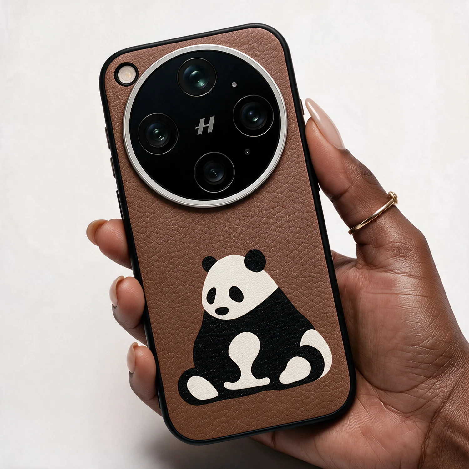 For Oppo Find X9 Ultra Pro Case with Cat Luxury Genuine Leather Phone Panda with Design Findx9 Ultra X9Pro Anti-fall Case Covers