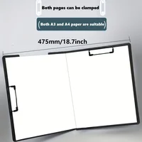 1pc A4 File Folders, Documents Organizer, Clipboard With Cover, Paper Folder For Business & School, Stationery & Office Supplies 6