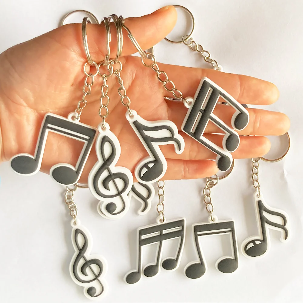 12 Pcs Musical Note Key Chain Acrylic Music Keychain Music Gifts Music Symbol Music Party Favors Choir Music Theme Party Decor