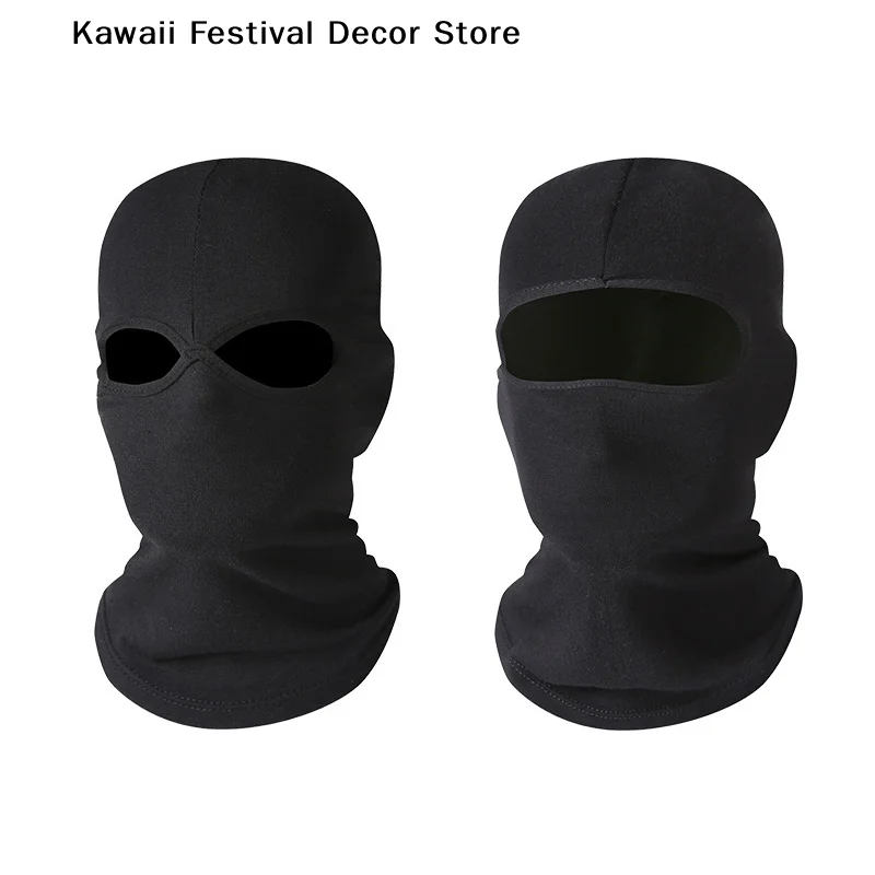 【K】Winter Motorcycle  Sports Full Face Mask Soft Breathable Beanies Cycling Helmet Liner Running Hiking Fishing Hood Caps