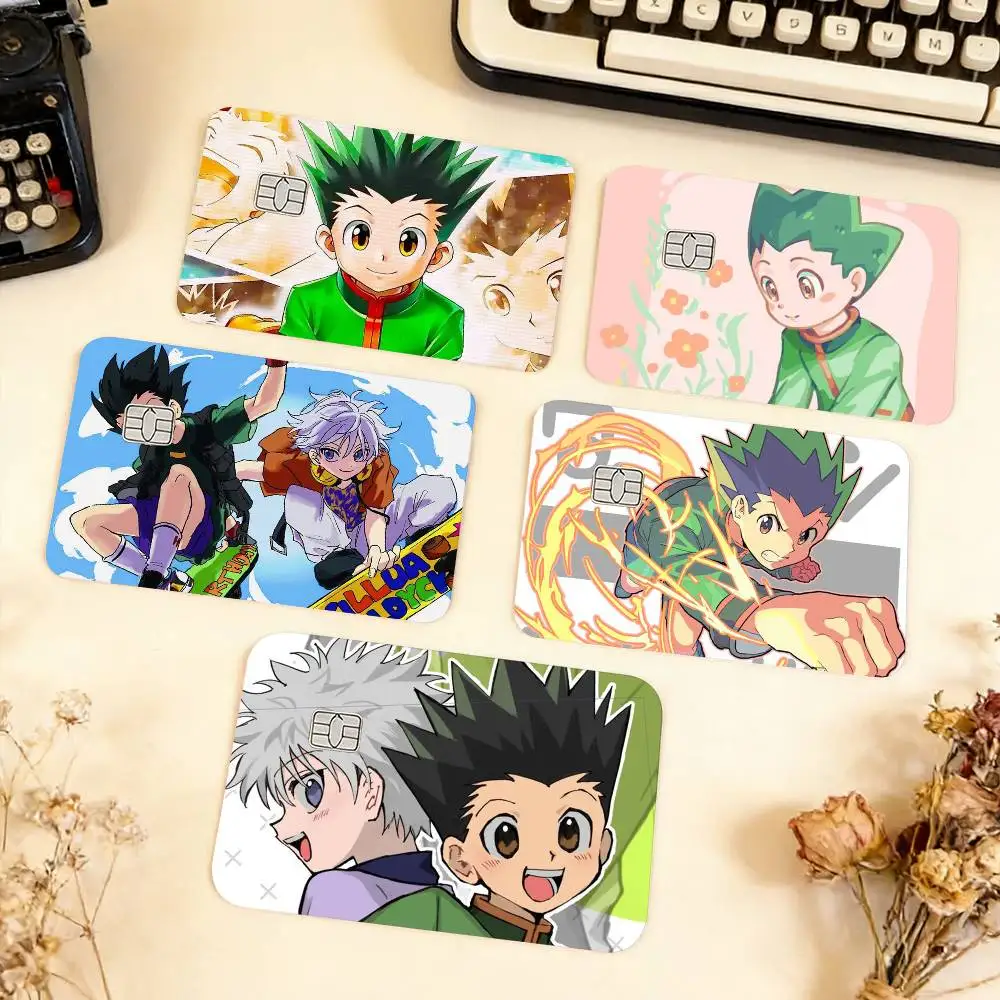 Chibi Gon Freecss Waterproof Film Skin Cover Credit Card Stickers Debit Front Bank Bus Pass