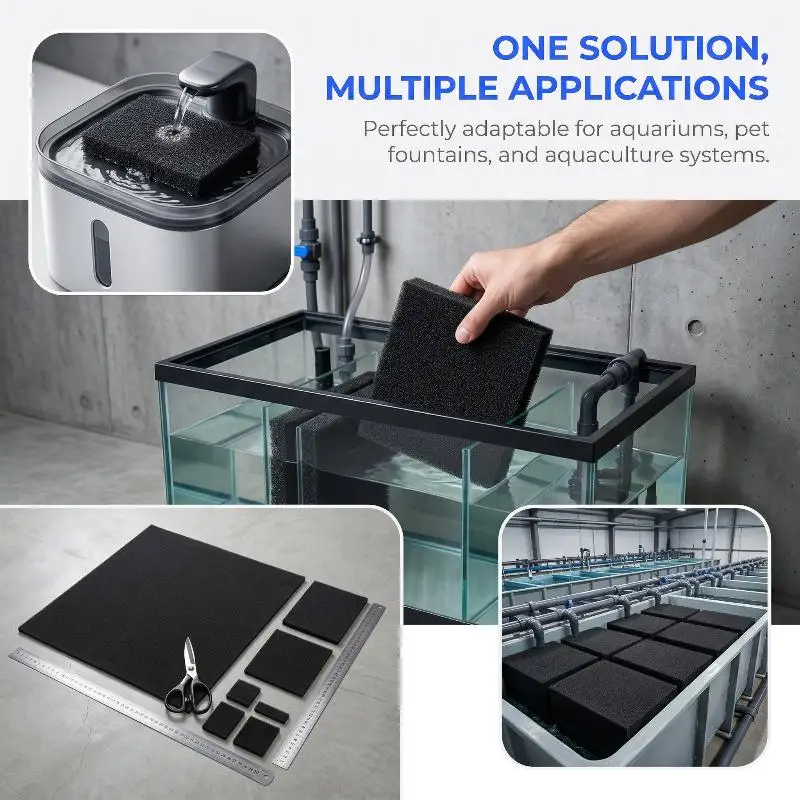 High Density Activated Carbon Foam 60*50*0.3cm Universal Cooker Hood Extractor Carbon Filter Charcoal Kitchen Range Hood Parts