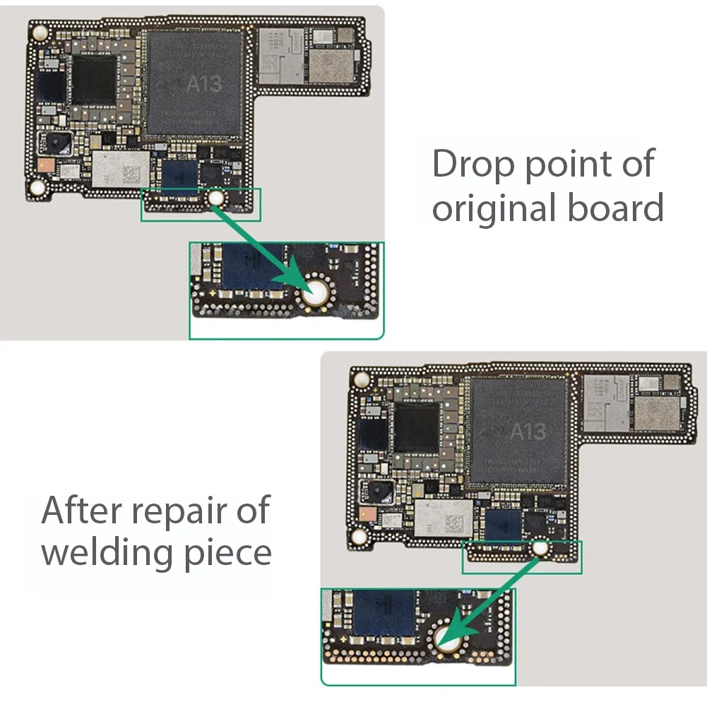 208 Dot Repair Spots Dot-Repairing Soldering Lug Patch Jumper Wire Spot Fixing Soldering Lug Solder Sheet for Phones BGA PCB Pad