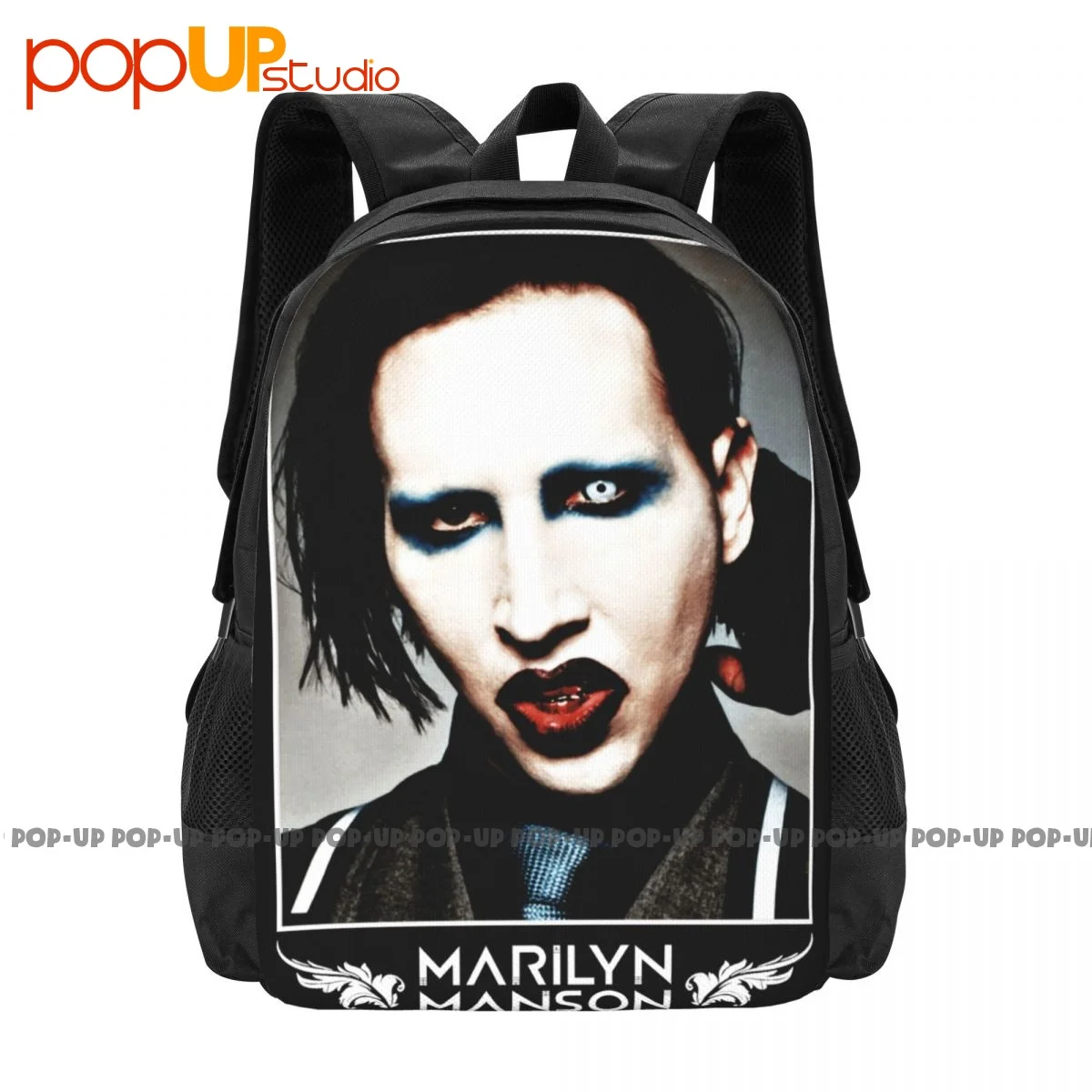 Marilyn Manson American Heavy Metal Hard Rock Backpack Large Capacity Print Beach Bag Gymnast Bag School Sport Bag