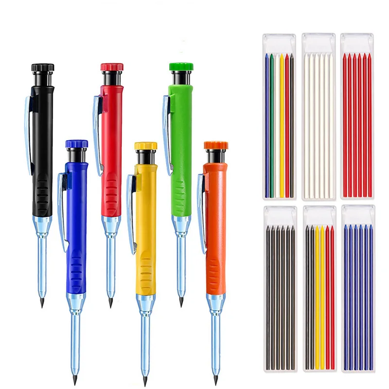 

Deep hole woodworking pencil special marking line pen 2.8mm professional engineering woodworking pen line drawing marker pen