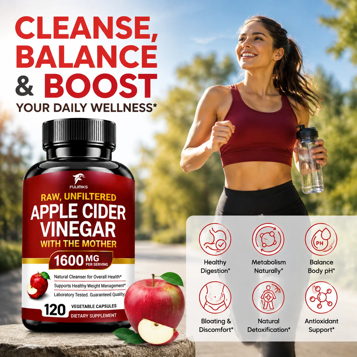 Apfelessig-Kapseln. Mit The Mo – Apple Cider Vinegar Pill Bewertung und Preis