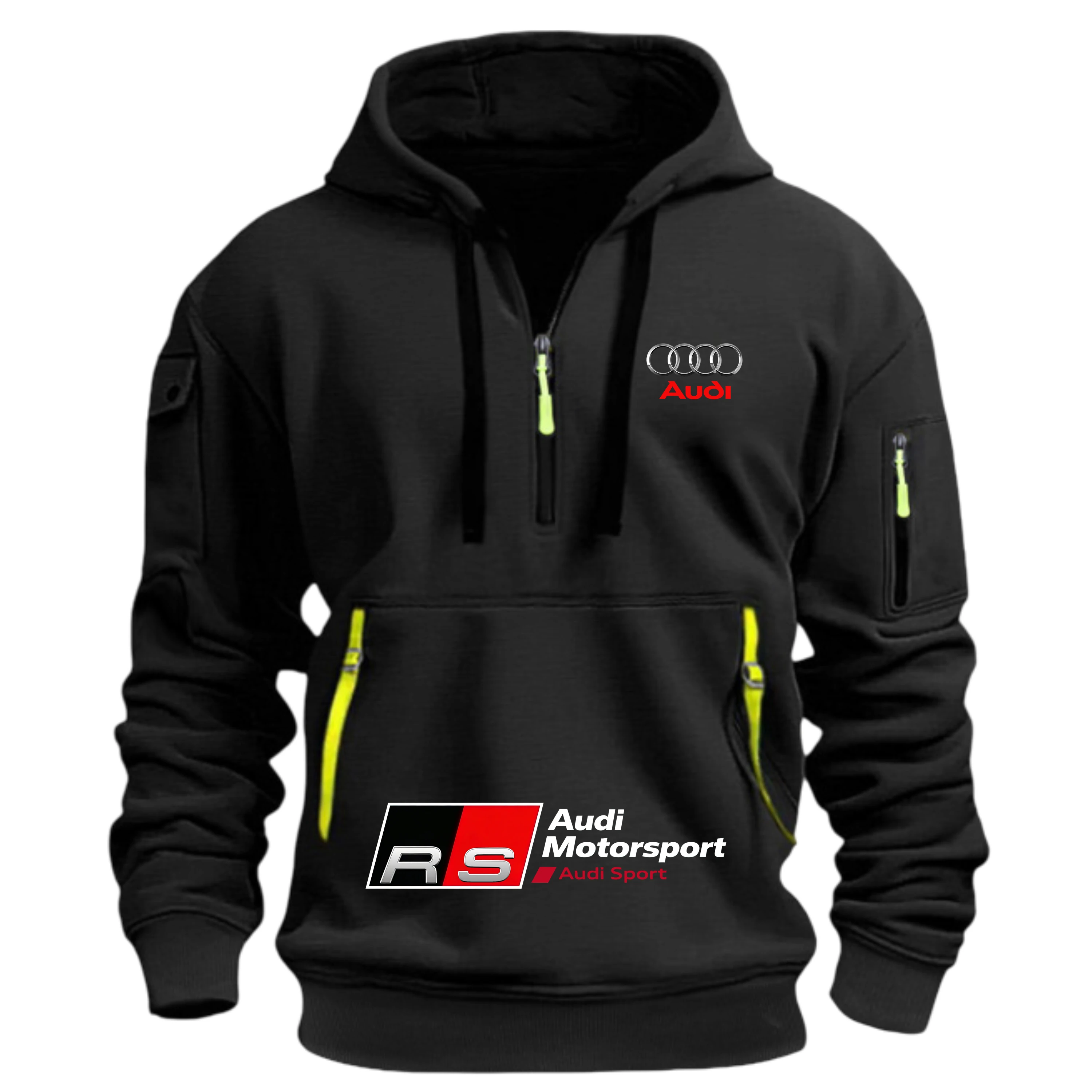 

Футболка Audi RS Racing Man с молнией спереди. Идеально подходит для автолюбителей, для гонок на открытом воздухе и для мотоциклетной экипировки. Быстрая доставка.