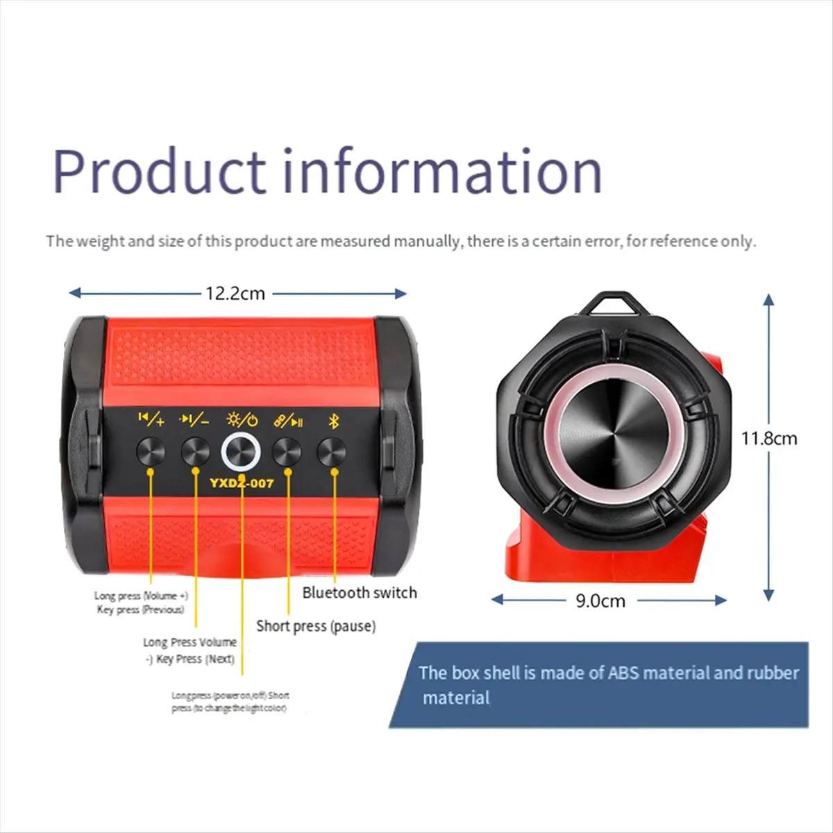 

*BAAY Bluetooth Speaker Camping for Milwauke 18v-20V Battery(Battery Not Included)