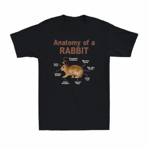 Camiseta de Animal lindo, regalo de Anatomía de conejo, amante de conejo